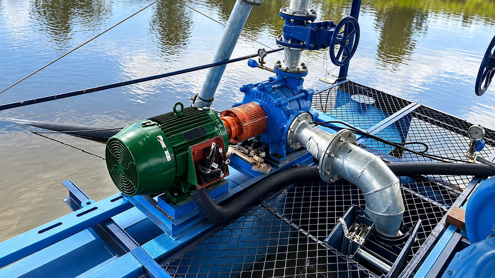 Equipamentos elétricos instalados em sistema de irrigação
